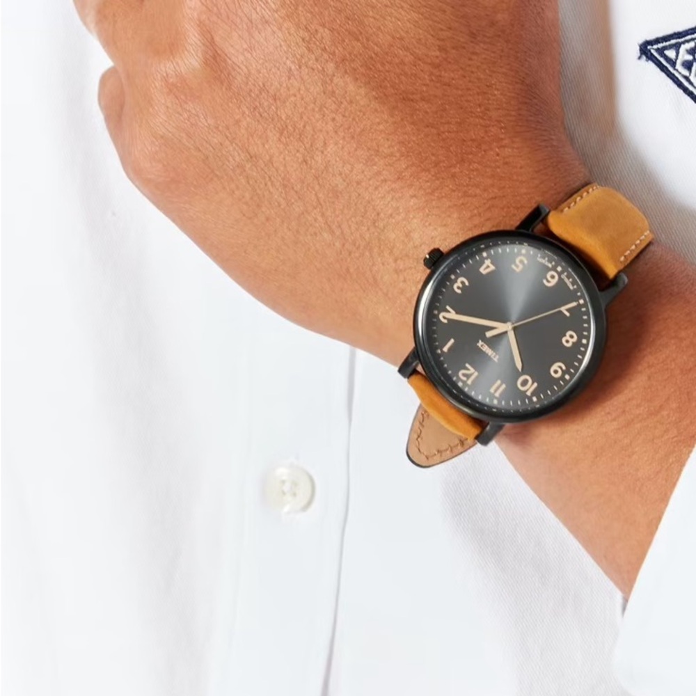 Timex Easy Reader Leather Watch - Picture 4 of 6